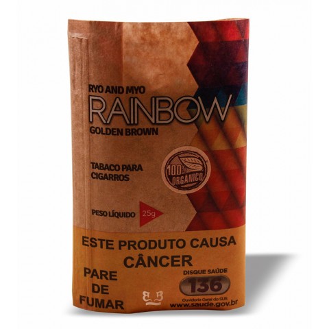 Tabaco/Fumo Rainbow Golden Brown - Para Cigarro