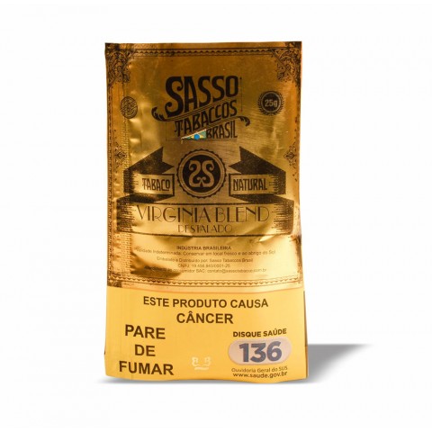 Tabaco/Fumo Sasso Virgínia Blend - Para Cigarro 
