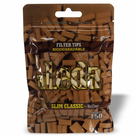 Filtro para Cigarro Aleda Slim Classic Biodegradável 6mm - Bag com 150