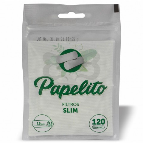 Filtro para Cigarro Papelito Slim 5,3mm - Bag com 120